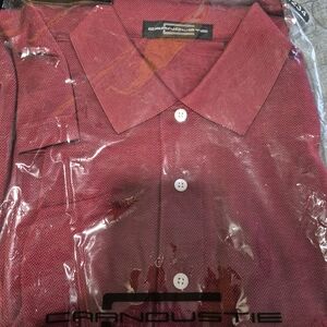 Carnoustie Men's Casual Red Button Down Shirt